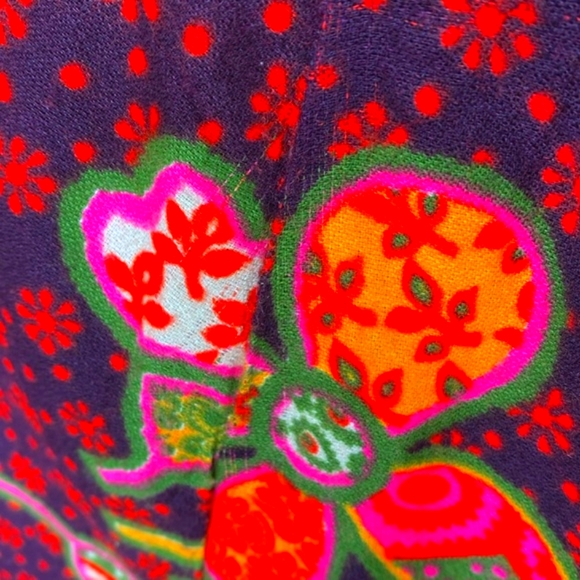 Vintage Malbe Floral Neon Mod Maxi Skirt, Size 15/16 - Picture 4 of 17